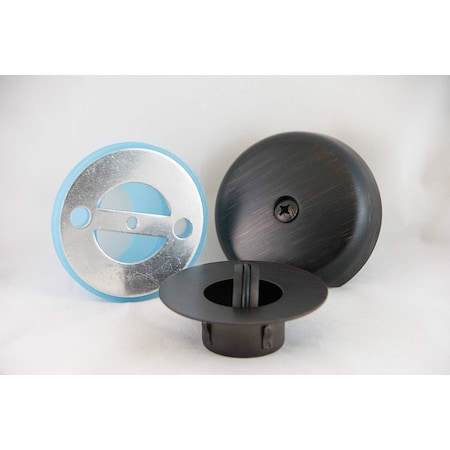 Bluevue Overflow Gasket Kit with Flip Top Drain, Oil Rubbed Bronze BVT-3OFS-FT-ORB